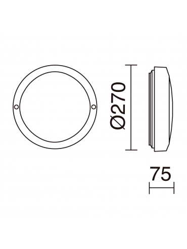 Lampa elewacyjna PAMPERO 232A-G05X1A-03