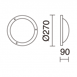 Lampa elewacyjna MIR 203B-G05X1A-01