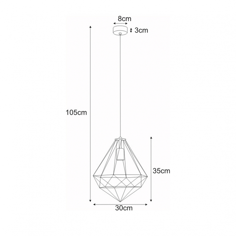Lampa wisząca MARKO K-4000