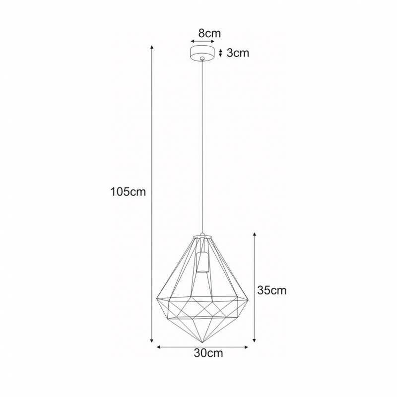 Lampa wisząca MARKO K-4001