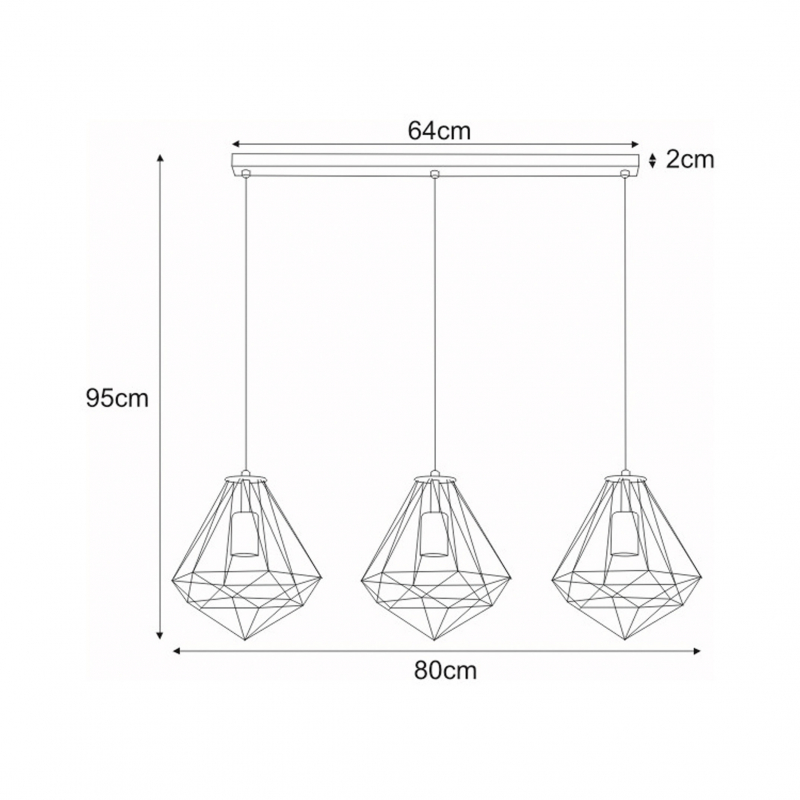 Lampa wisząca MARKO K-4004