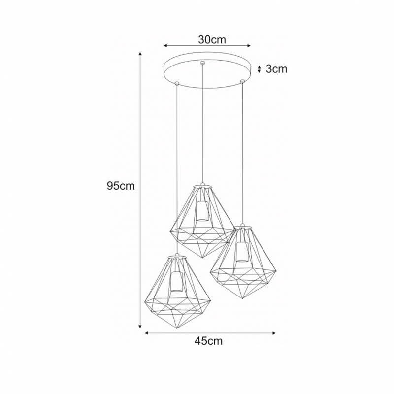 Lampa wisząca MARKO K-4006