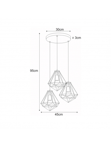 Lampa wisząca MARKO K-4006