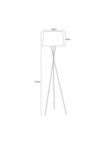 Lampa podłogowa REMI BLACK K-4353