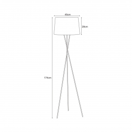 Lampa podłogowa REMI GRAY K-4373