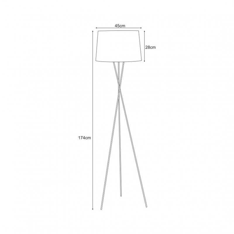 Lampa podłogowa REMI GRAY K-4373