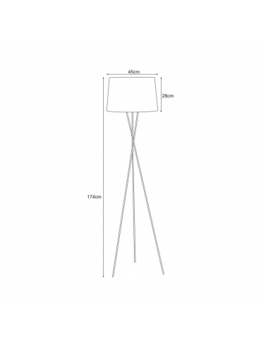 Lampa podłogowa REMI GRAY K-4373