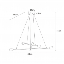 Lampa wisząca SITYA BLACK K-4381