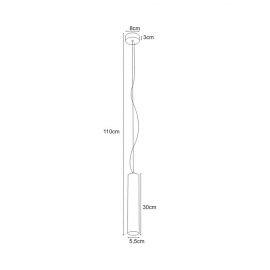 Lampa wisząca MILE BLACK K-4407