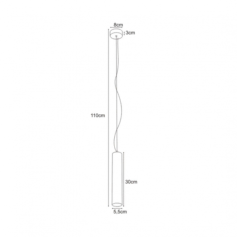 Lampa wisząca MILE BLACK K-4407