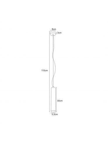 Lampa wisząca MILE BLACK K-4407