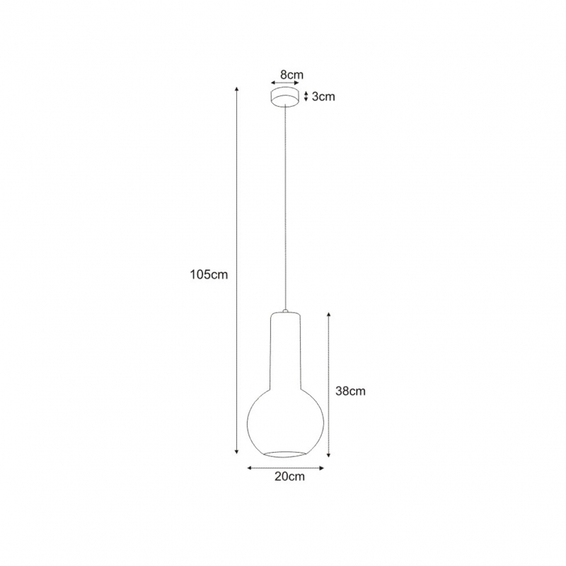Lampa wisząca ARVI BLACK K-4520
