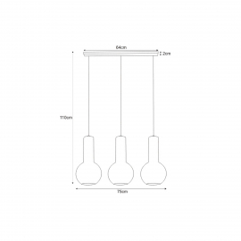 Lampa wisząca ARVI BLACK K-4521
