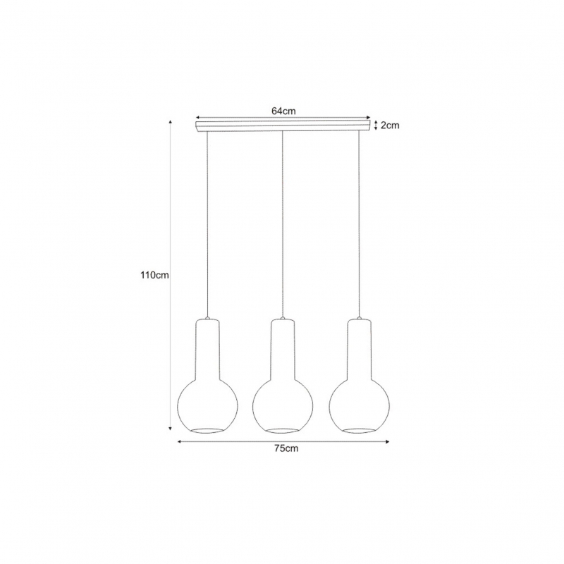 Lampa wisząca ARVI BLACK K-4521