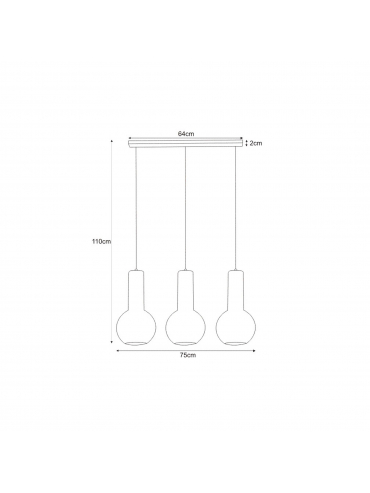 Lampa wisząca ARVI BLACK K-4521