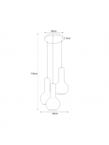 Lampa wisząca ARVI BLACK K-4522