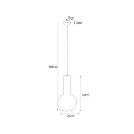 Lampa wisząca ARVI WHITE K-4525