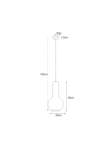 Lampa wisząca ARVI WHITE K-4525