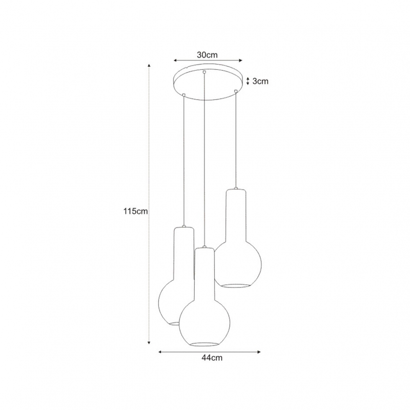 Lampa wisząca ARVI WHITE K-4527