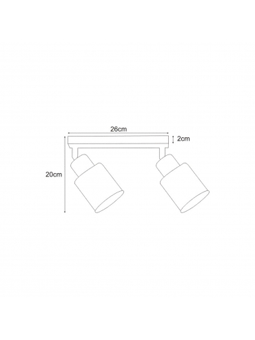 Lampa sufitowa TROY BLACK K-4561