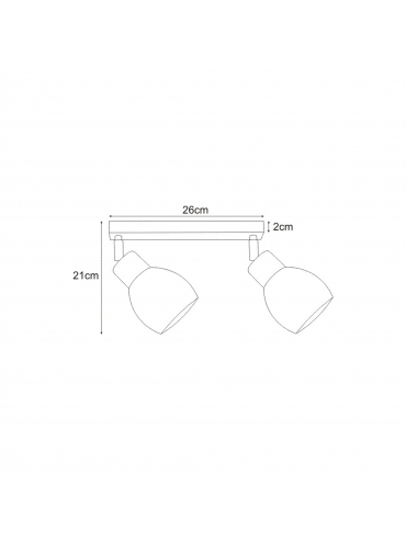 Lampa sufitowa MIKA GRAY K-4585