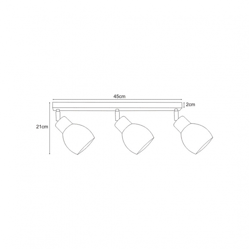 Lampa sufitowa MIKA GRAY K-4586