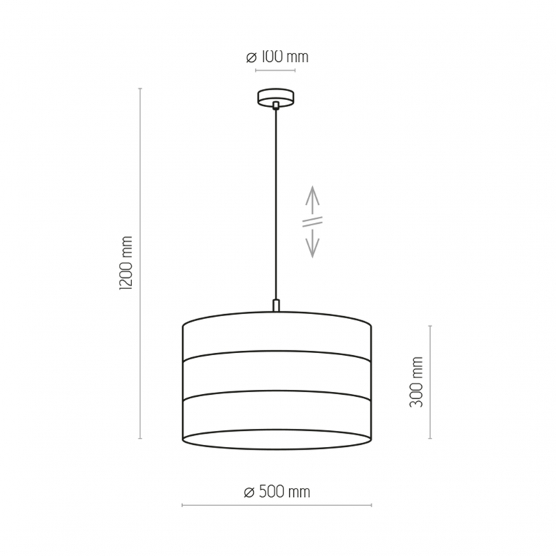Lampa wisząca TAGO BLACK 3211