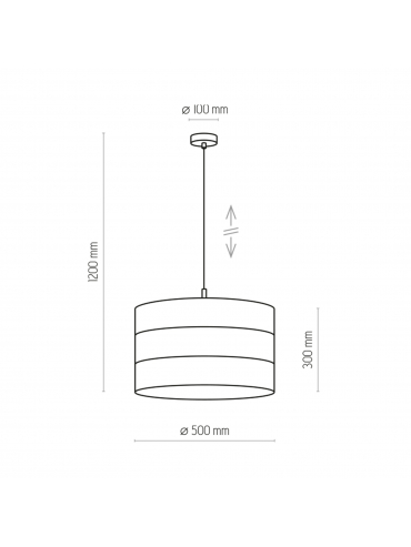 Lampa wisząca TAGO BLACK 3211