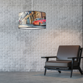 Lampa wisząca CUBA RED 8726