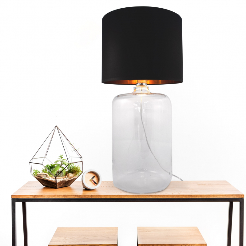 Lampa stołowa AMARSA TRANSPARENT 5508BKGO