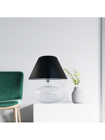 Lampa stołowa MERSIN TRANSPARENT 5513BK