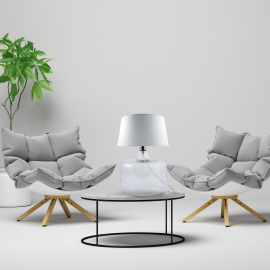 Lampa stołowa BATUMI TRANSPARENT 5527WH