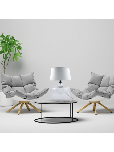Lampa stołowa BATUMI TRANSPARENT 5527WH