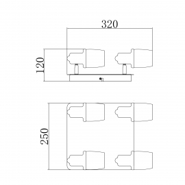 Lampa sufitowa POSO CK180612-4