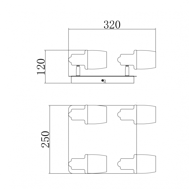 Lampa sufitowa POSO CK180612-4