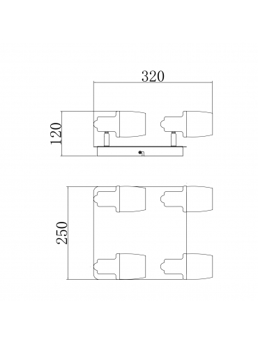 Lampa sufitowa POSO CK180612-4