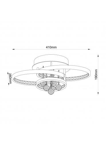 Lampa sufitowa CASTI 18143