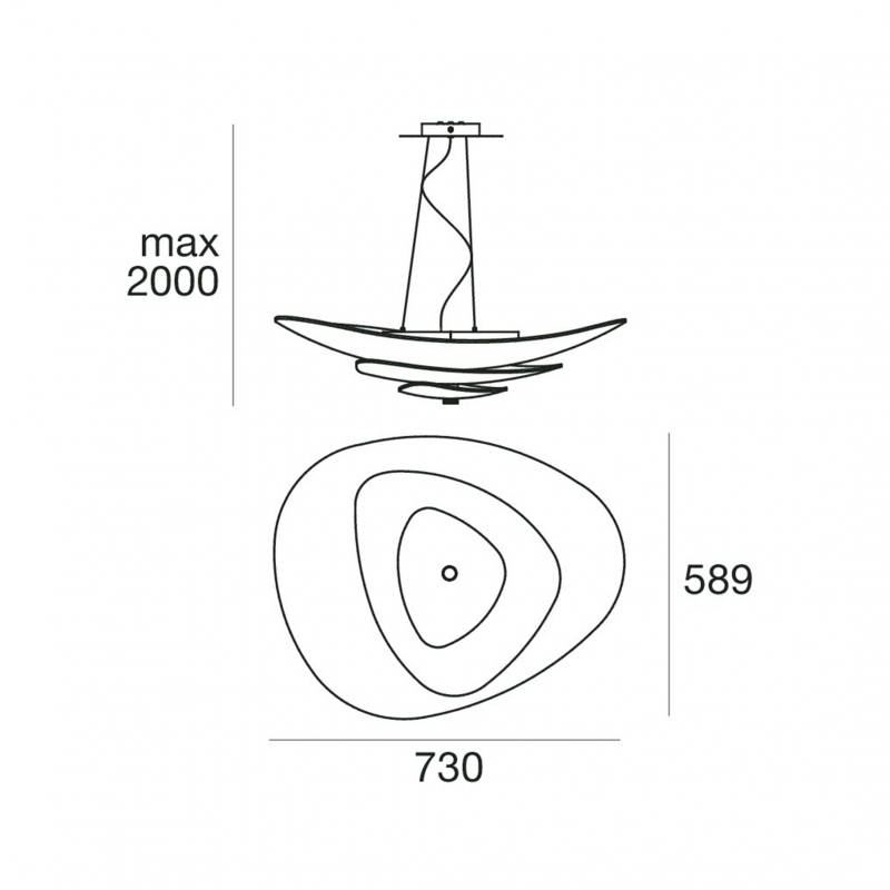 Lampa wisząca MOLEDRO 90239
