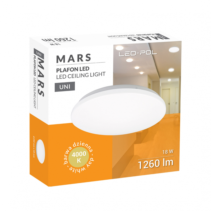 Lampa sufitowa ORO-MARS LED 18W-DW