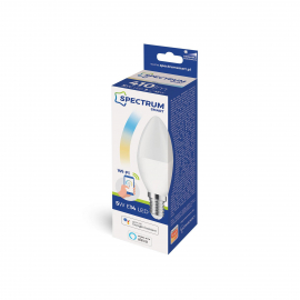 Żarówka LED ŚWIECOWA 5W, 3000-6500K, E-14 230V CCT+DIM Wi-Fi SpectrumSMART WOJ+14413