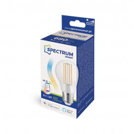 Żarówka LED GLS 5W 2700K-6500K COG 230V CCT+DIMM CLEAR Wi-Fi SpectrumSMART WOJ+14418