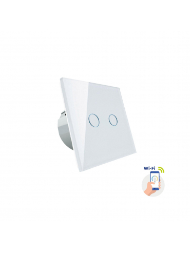 Włącznik światła dwustrefowy biały Spectrum SMART WOJ+05416