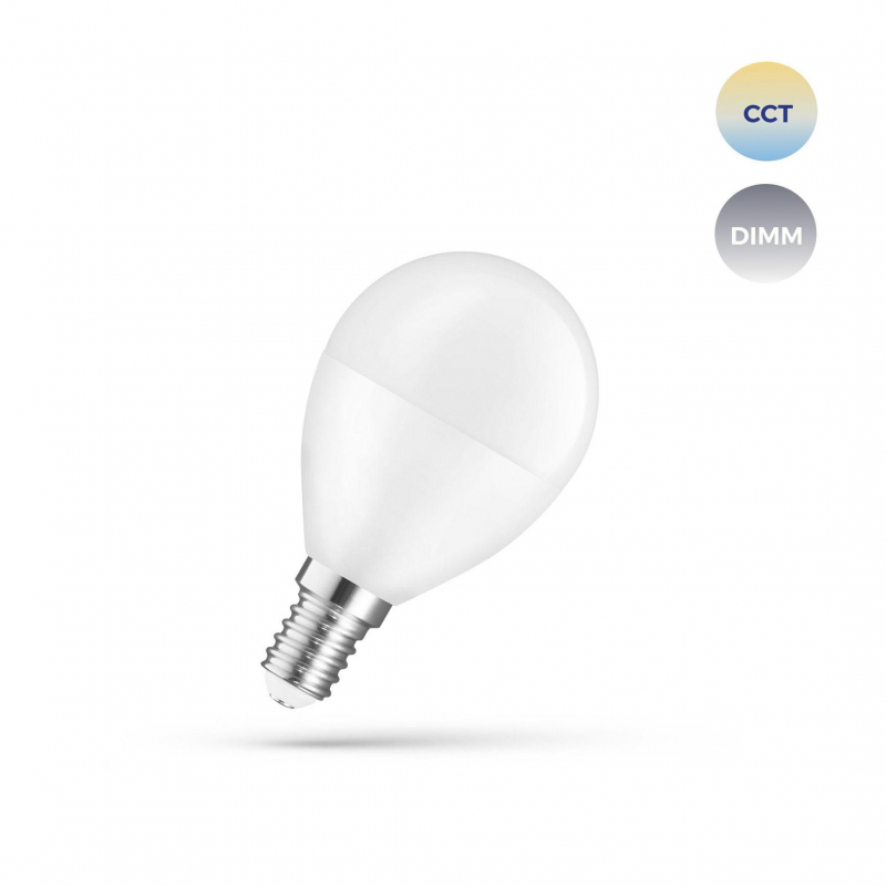 Żarówka LED KULKA 5W, 3000-6500K, E-14 230V CCT+DIMM Wi-Fi SpectrumSMART WOJ+14414