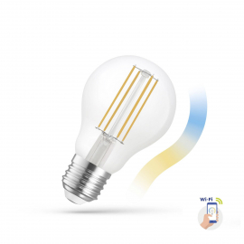 Żarówka LED GLS 5W 2700K-6500K COG 230V CCT+DIMM CLEAR Wi-Fi SpectrumSMART WOJ+14418