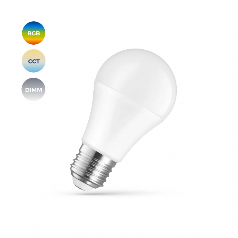 Żarówka LED GLS 9W E-27 230V RGBW+CCT+DIM Wi-Fi SpectrumSMART WOJ+14412