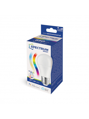 Żarówka LED GLS 9W E-27 230V RGBW+CCT+DIM Wi-Fi SpectrumSMART WOJ+14412