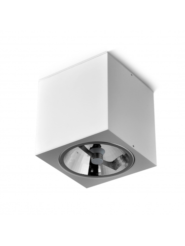 Spot BIG CUBE 111 natynkowy biały mat 42211-0000-T8-PH-03