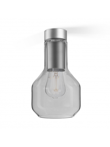 Lampa sufitowa MODERN GLASS Barrel SP E27 Phase-Control natynkowy szary 40448-0000-U8-PH-16