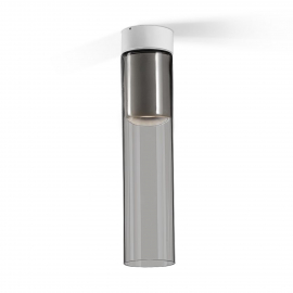 Lampa sufitowa MODERN GLASS Tube SP GU10 Phase-Control natynkowy biały struktura 40461-0000-U8-PH-13