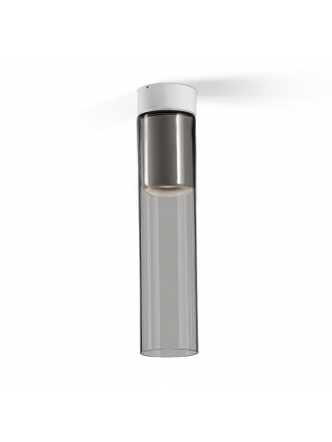 Lampa sufitowa MODERN GLASS Tube SP GU10 Phase-Control natynkowy biały struktura 40461-0000-U8-PH-13